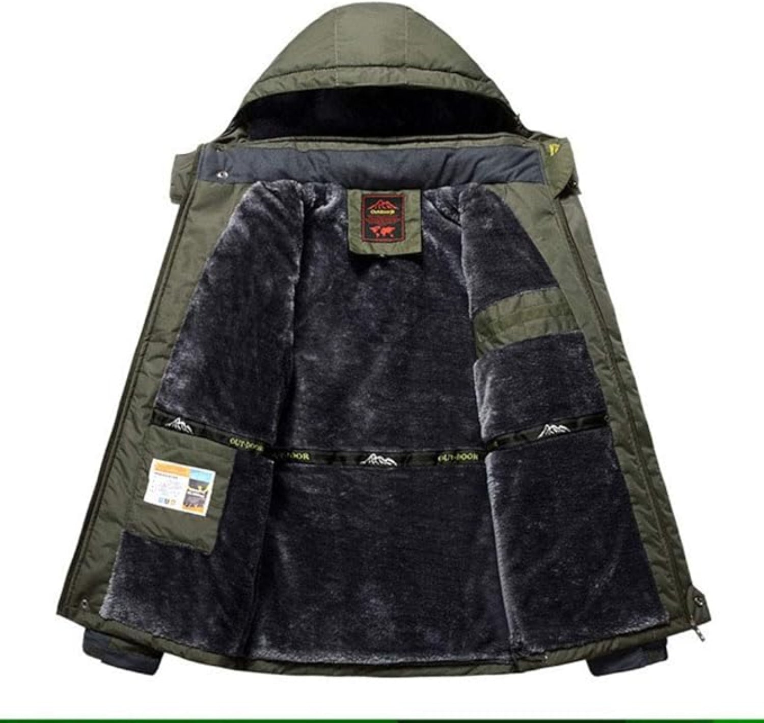 Kurtka Narciarska Męska Z Kapturem I Regulowanymi Mankietami