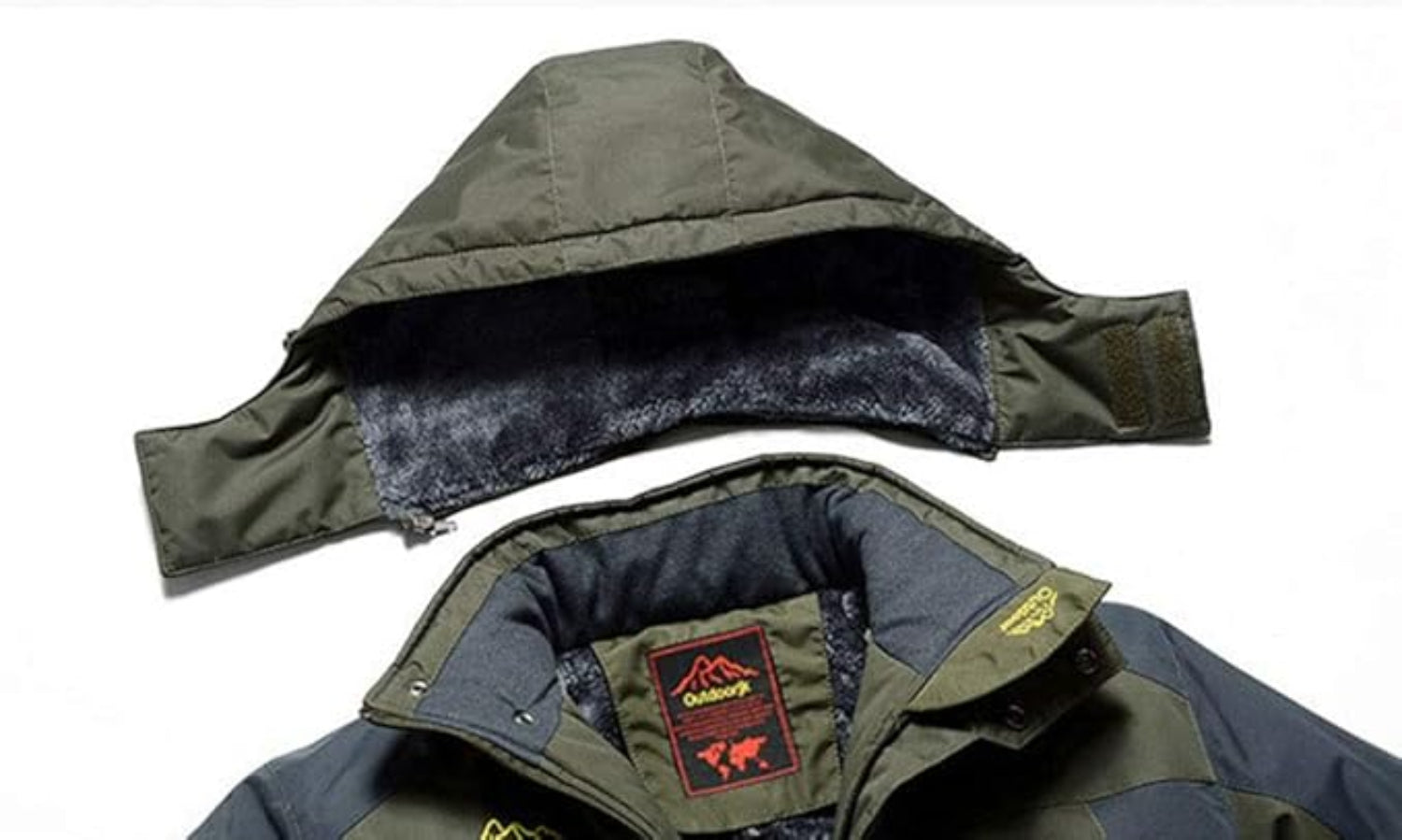 Kurtka Narciarska Męska Z Kapturem I Regulowanymi Mankietami