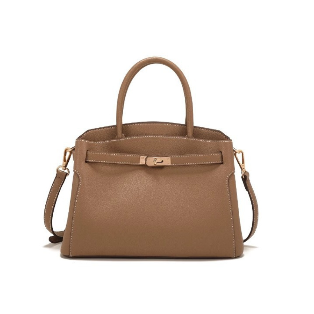 Torebka Damska z Zapięciem Obrotowym i Paskiem na Ramię