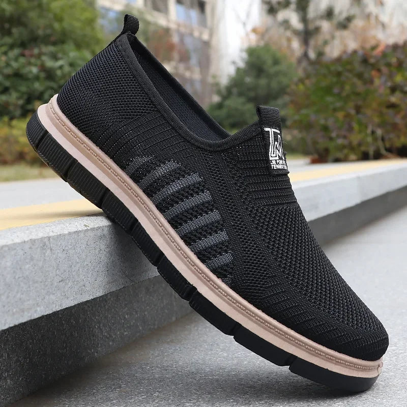 Oddychające męskie trampki typu slip-on