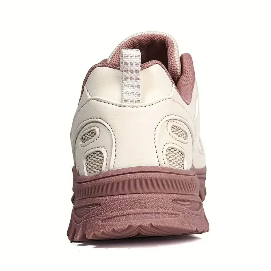 Buty Trekkingowe Damskie Sznurowane Z Zabudowaną Piętą I Pętelką Z Tyłu