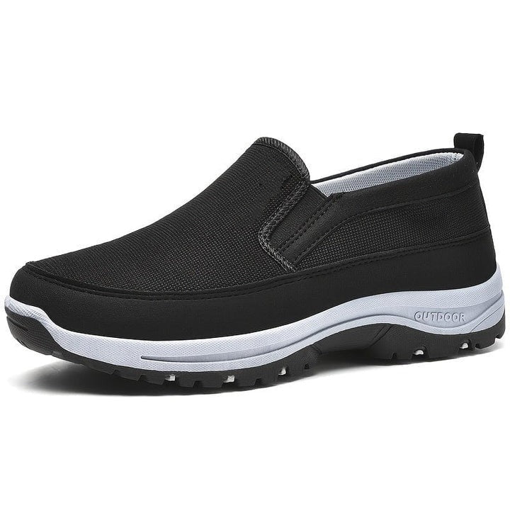 Męskie Buty Z Elastycznymi Panelami Bocznymi I Podeszwą Z Bieżnikiem