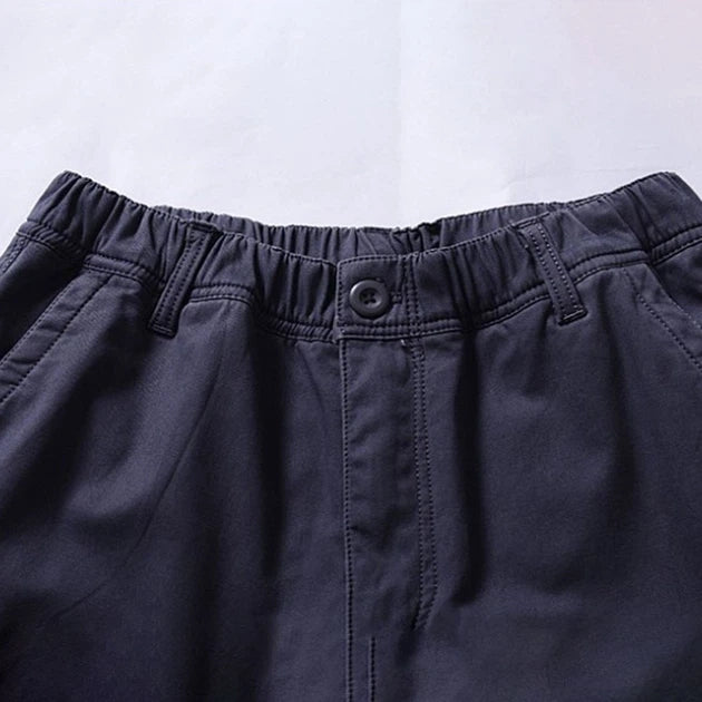 Męskie Spodnie Cargo z Kieszeniami na Udach Zapięcie na Zamek