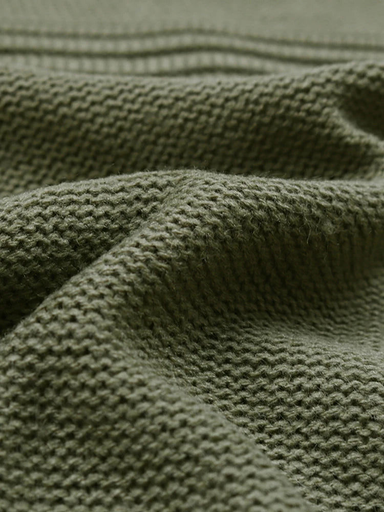 Sweter Damski z Okrągłym Dekoltem i Prążkowanymi Pasami