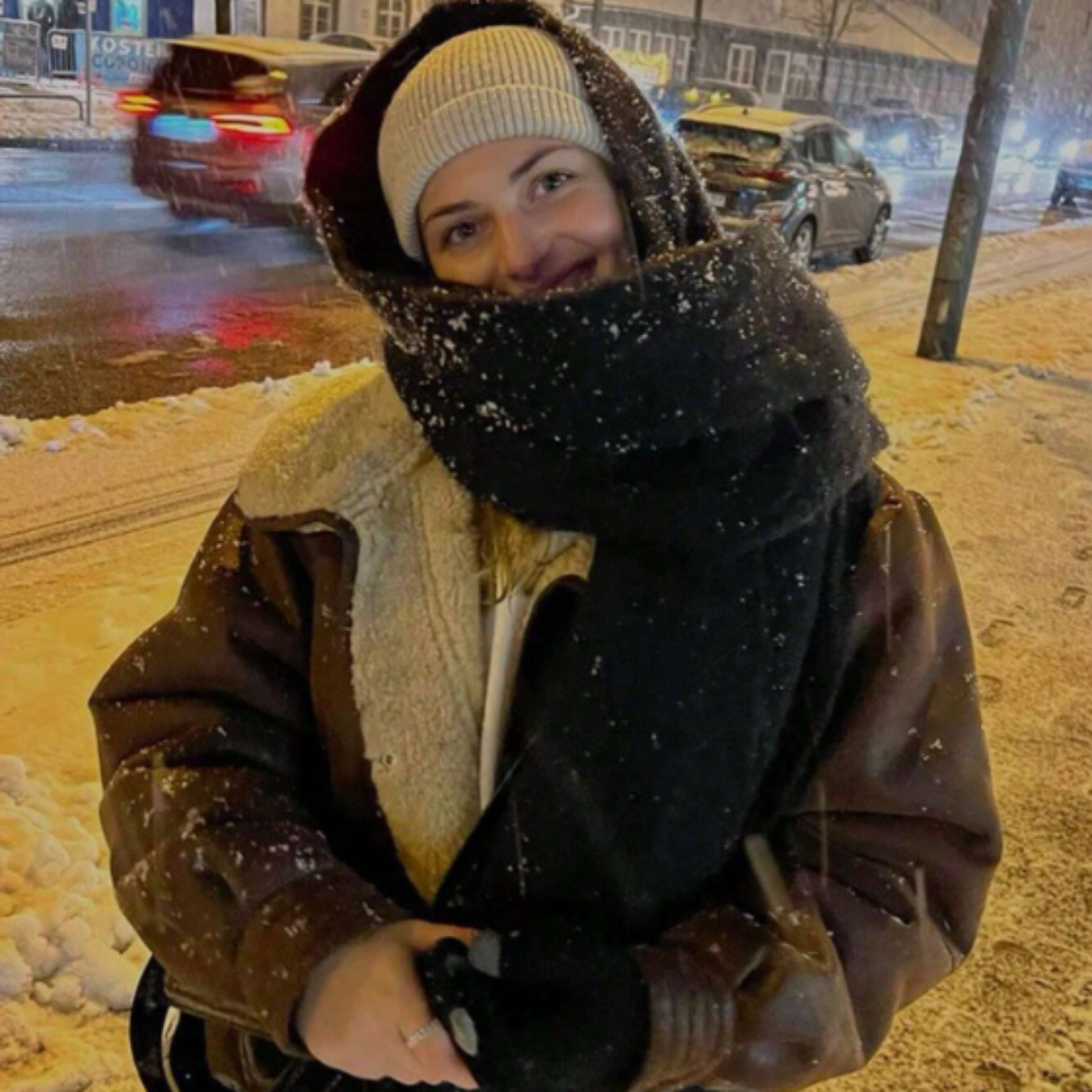 Szaliki Damskie Długie Z Frędzlami I Prostymi Brzegami