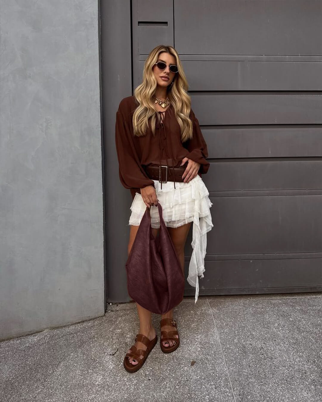 Torebka Damska Hobo z Pojedynczym Paskiem i Zapięciem na Zamek